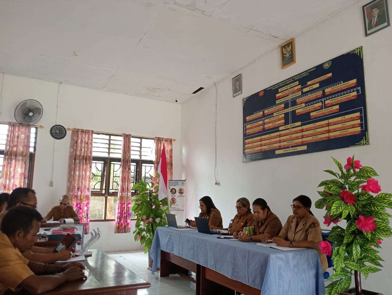 Rapat bersama Kepala SMA PGRI DOBO dan Dewan Guru  Persiapan Proses Pembelajaran Pada Semester Ganjil Tahun Pelajaran 2025/2026
